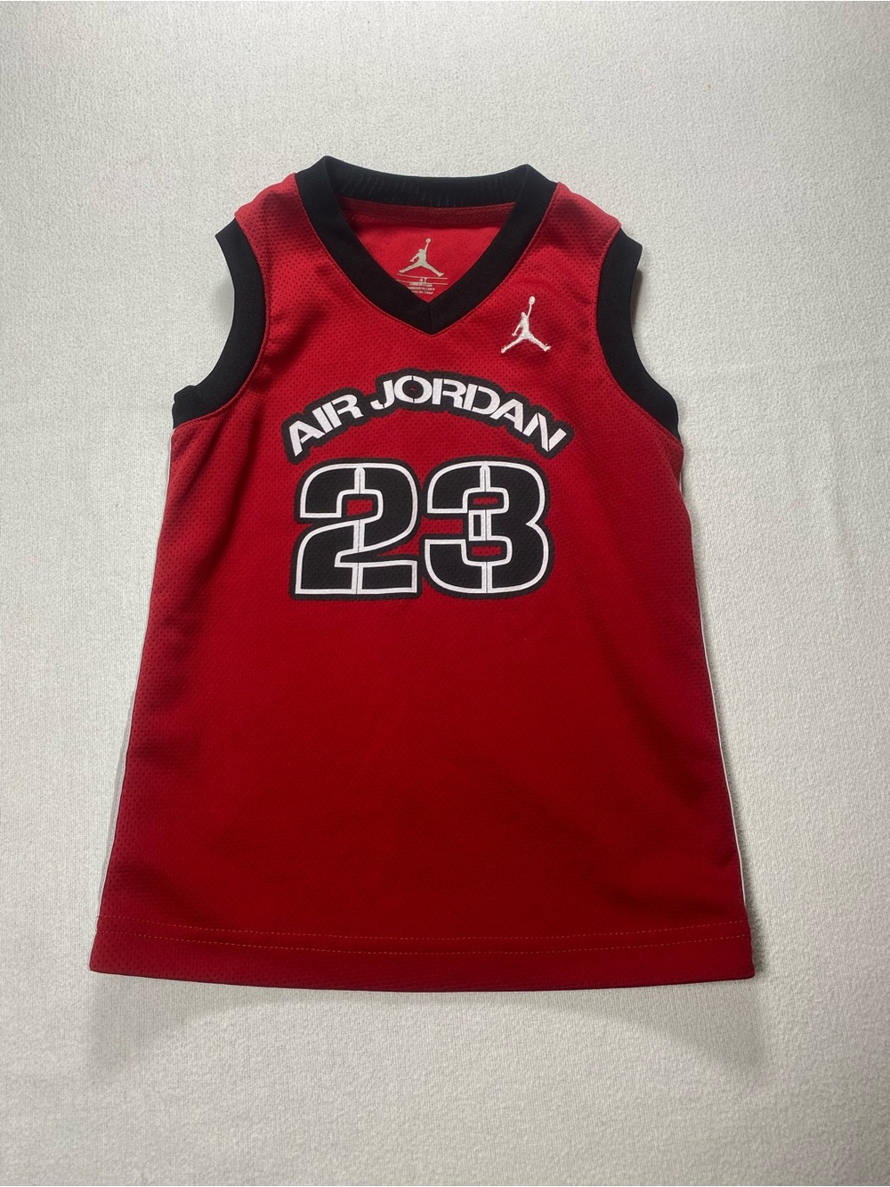 Jordan Kids Red & Black '23' Basketball Jersey